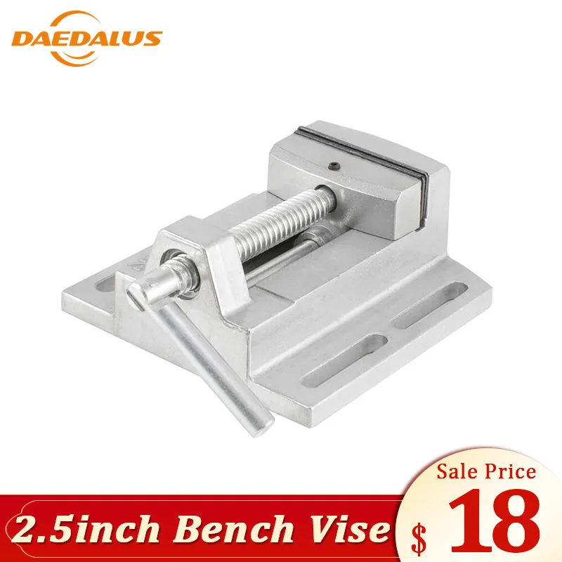 

Daedalus Bench Vise DIY Flat Plier Drill Press 2.5 Inch Aluminium Alloy Flat Clamp Woodworking Hand Tool For Milling Machine