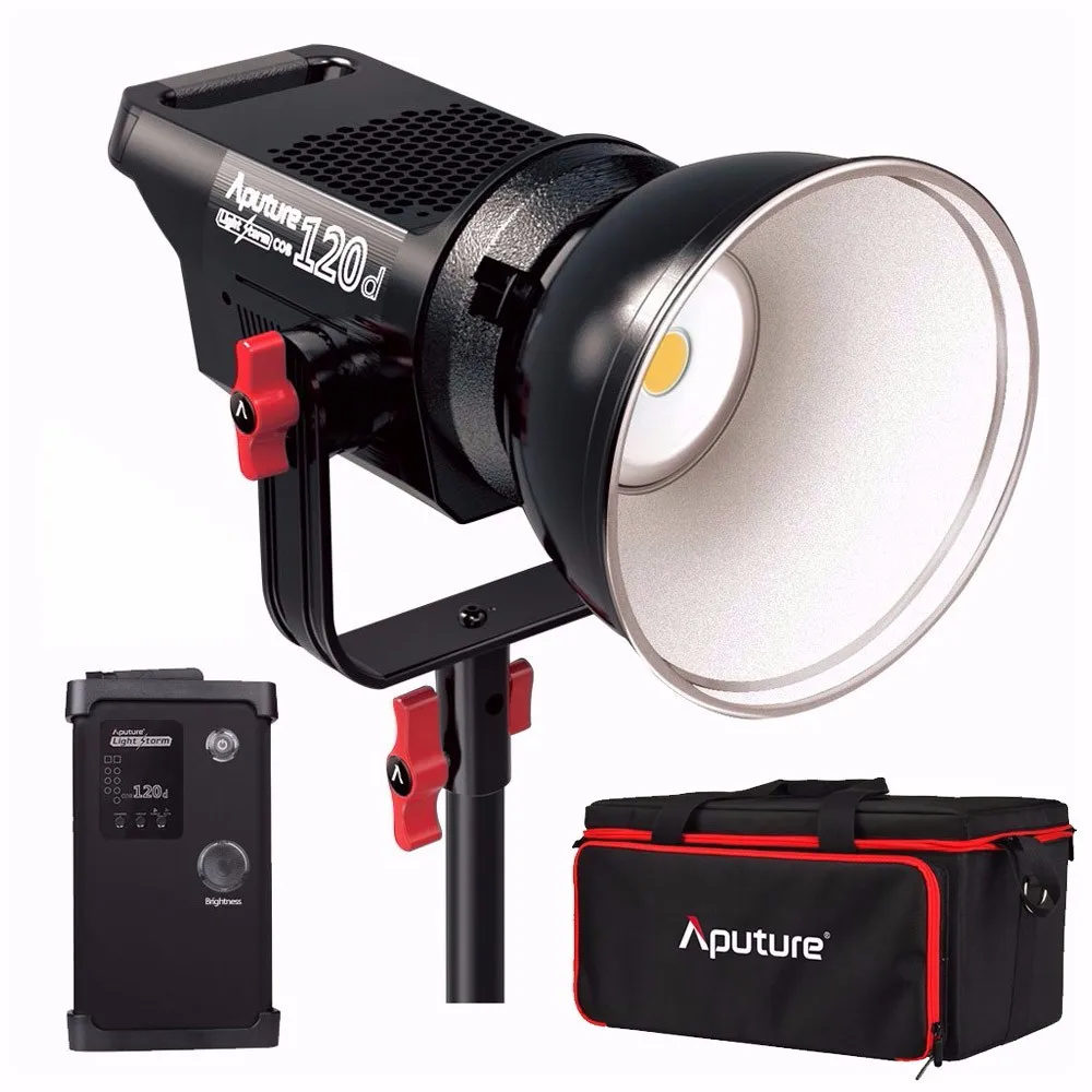 

DHL Aputure Light Storm COB 120d Kit 6000K 135W Bowens Mount LED Continuous LED Light with 2.4G Remote Control and V-MountPlate