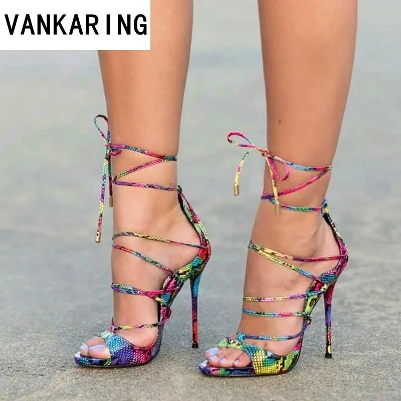 

Roman style ladies high heel sandals cross strap stiletto heels summer fashion casual banquet women's party dress shoes pumps
