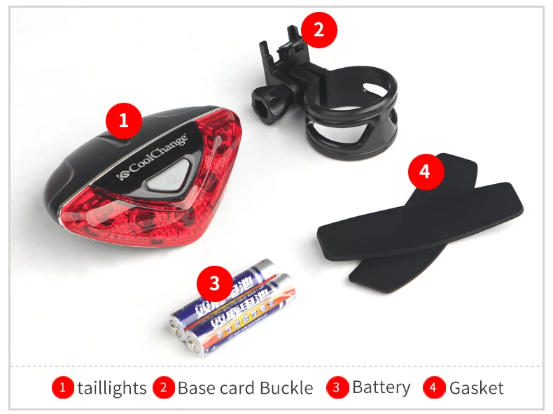 Sale CoolChange Bicycle Rear Tail light Red LED Flash Lights Cycling Night Safety Warning Lamp Bike Outdoor tail light Accessories 4 Sale CoolChange Bicycle Rear Tail light Red LED Flash Lights Cycling Night Safety Warning Lamp Bike Outdoor tail light Accessories 4