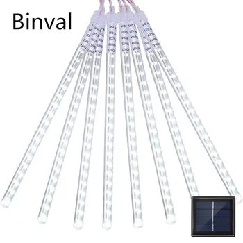 

Solar Powered LED Outdoor Lights Meteor Shower Rain Lights Icicle Raindrop Snow Falling Lights Garden Holiday Wedding Decoration