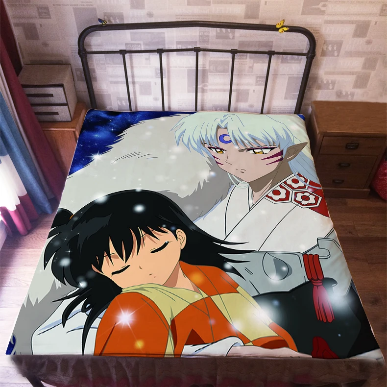 Аниме Манга Inuyasha простыня 150*200 см простыня 001