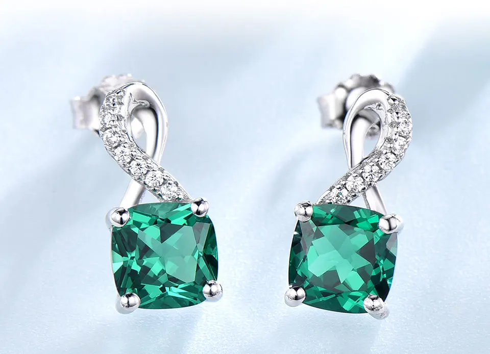 UMCHO-Created-Nano-Emerald--925-sterling-silver-clip-earrings-for-women-EUJ091E-1pc_03