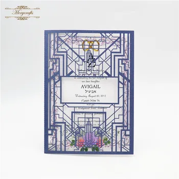 

Unique design Australian laser cut wedding invitations luxury