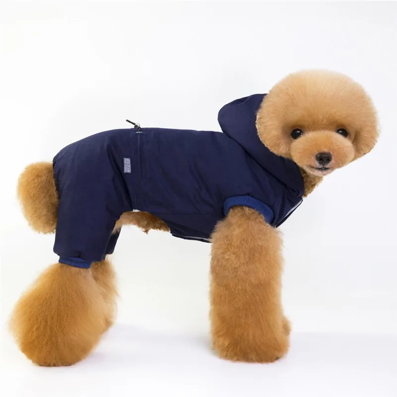 Зимняя одежда для собак одежда хлопковая спортивная куртка для домашних животных одежда толстовки для маленьких средних товары для животных, собак