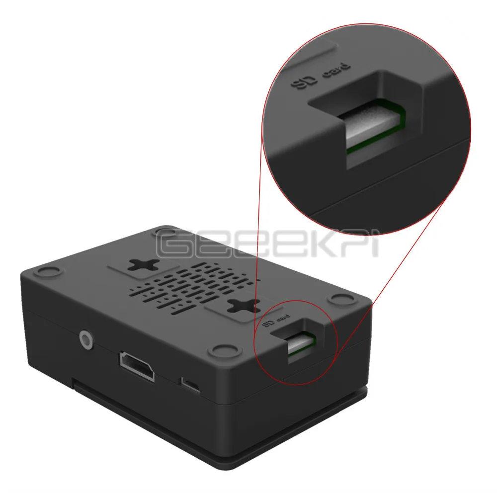 GeeekPi ABS Black / White Case Cover Enclosure Shell Box + Heat Sinks + Cooling Fan for Raspberry Pi 3 B+ Plus / 3 B 2 B raspberry pi case