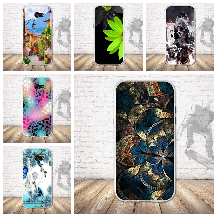 Cellphone TPU Case For Samsung Galaxy A5 2017 A520F Luxury Fashion Cover Soft Silicone Bag For Samsung A5 2017 A520F Case