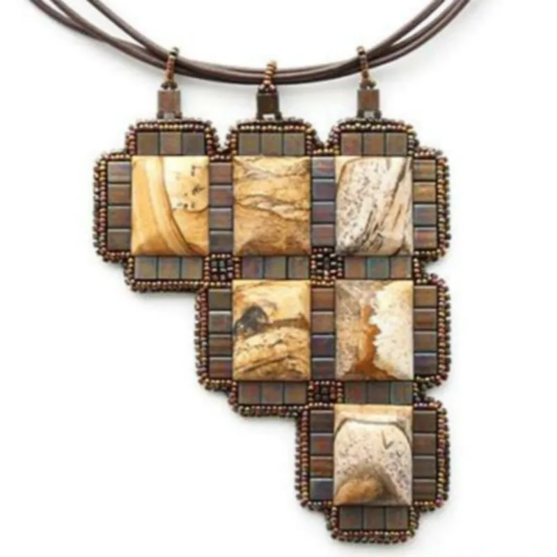 Taidian Tila Beads For Hand made Beaded Jewelry 5 x 5x1.9MM 2 Hole Metallic Matt Grey Silver TL2002 515gramslot