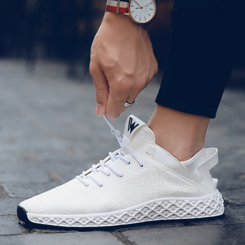 

Men Spring/Autumn new models shoes 2018 fashion comfortable youth casual shoes For Male soft mesh design casual shoes 5