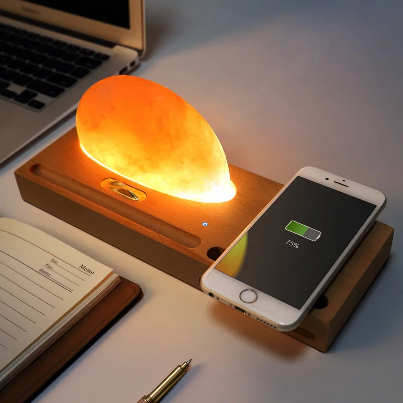 

Sunrise Resin Lamp Ambient Meditation Light Wireless Charger Pen Cell Phone Holder MAL999