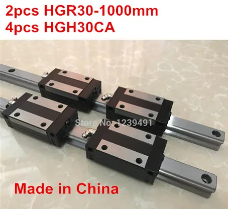 

HG linear guide 2pcs HGR30 - 1000mm + 4pcs HGH30CA linear block carriage CNC parts