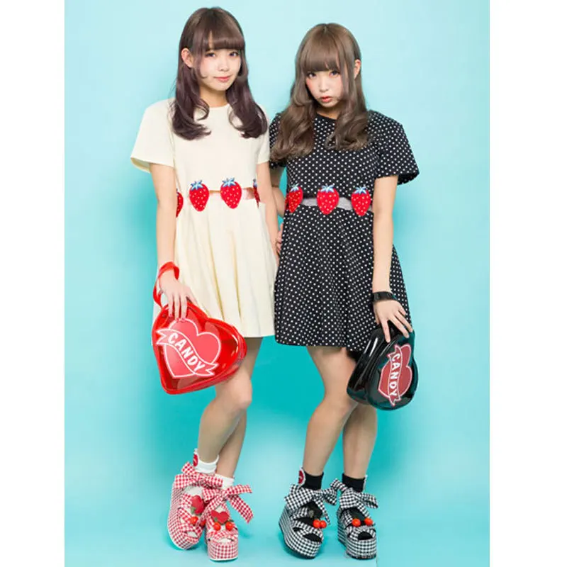 Harajuku Amo Lovely Strawberry Candy Stripper Dress Four Colors For Girls Lolita Candy Candy Wedding Dressdress Flats Aliexpress Harajuku Amo Lovely Strawberry Candy Stripper Dress Four Colors For Girls Lolita Candy Candy Wedding Dressdress Flats Aliexpress