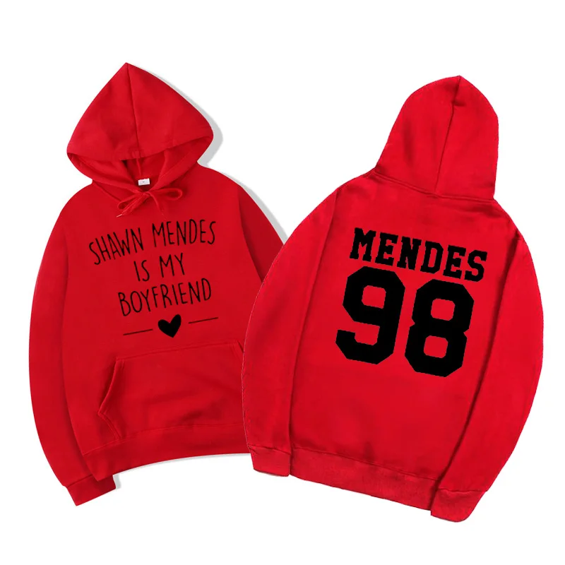  Vsenfo Shawn Mendes Sweatshirt Women'S Funny Letter Print Shawn Mends Is My Boyfriend Hoodies And S