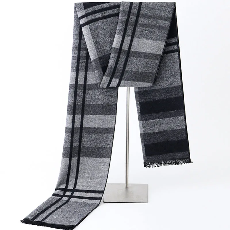 

2019 autumn and winter new imitation cashmere British plaid scarf Korean version of the large size warm men's scarf fashion warm