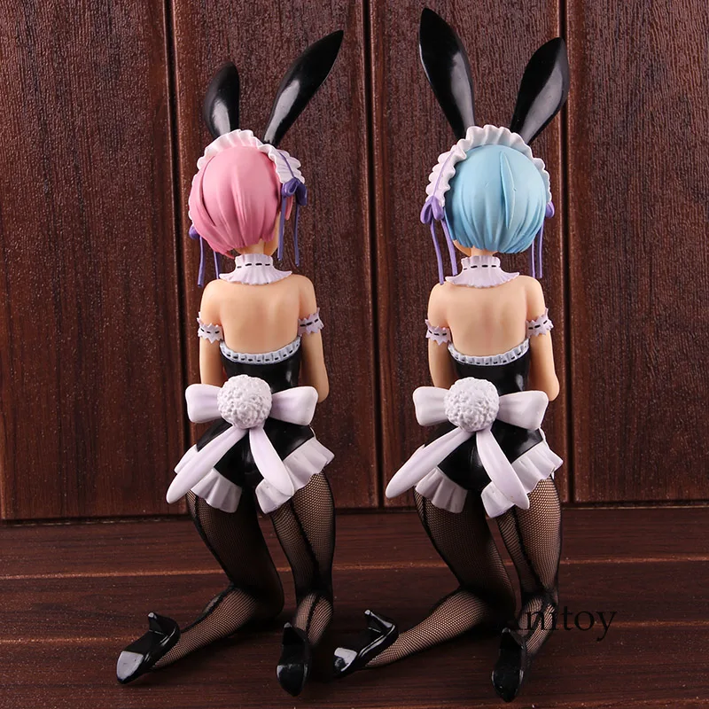 Re: жизнь в другом мире от Zero ReZero Rem Ram Bunny Girl ПВХ Аниме Фигурка Коллекционная модель игрушки