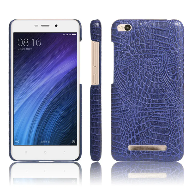 Xiaomi Redmi 4A phone bag case Luxury Crocodile Skin PU leather
