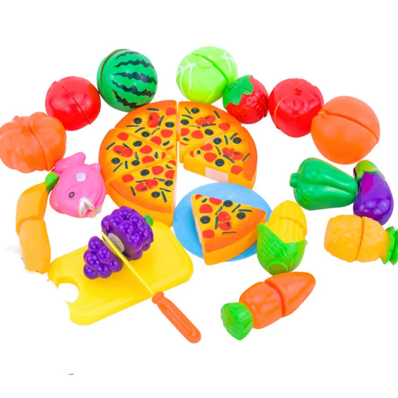 24 Pcs Kids Pretend Play Food Kitchen Toy Set 2016 New Fruit 24 Pcs Kids Pretend Play Food Kitchen Toy Set 2016 New Fruit Vegetable Miniaturas Grocery Oyuncak Party Supply In Toys From