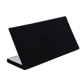 

Velvet Necklace Chain Bracelet Display L Stand Board Jewelry Holder Rack