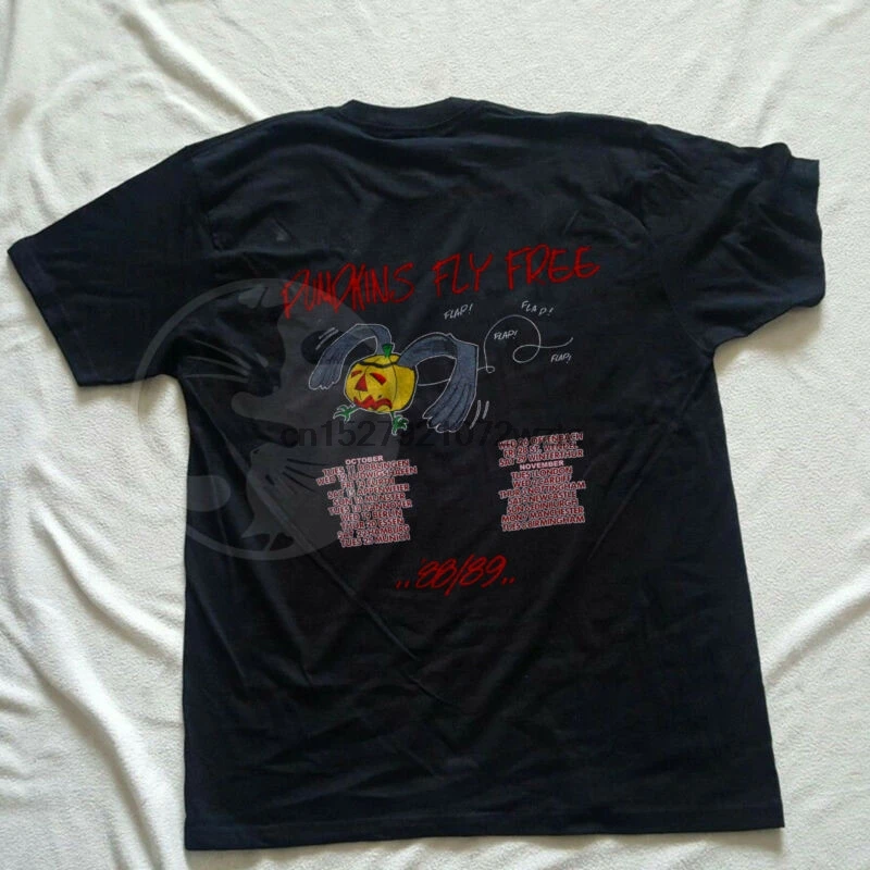 

Helloween Shirt Vintage 1988 Pumpkins Fly Free tour concert tee Tshirt Reprint