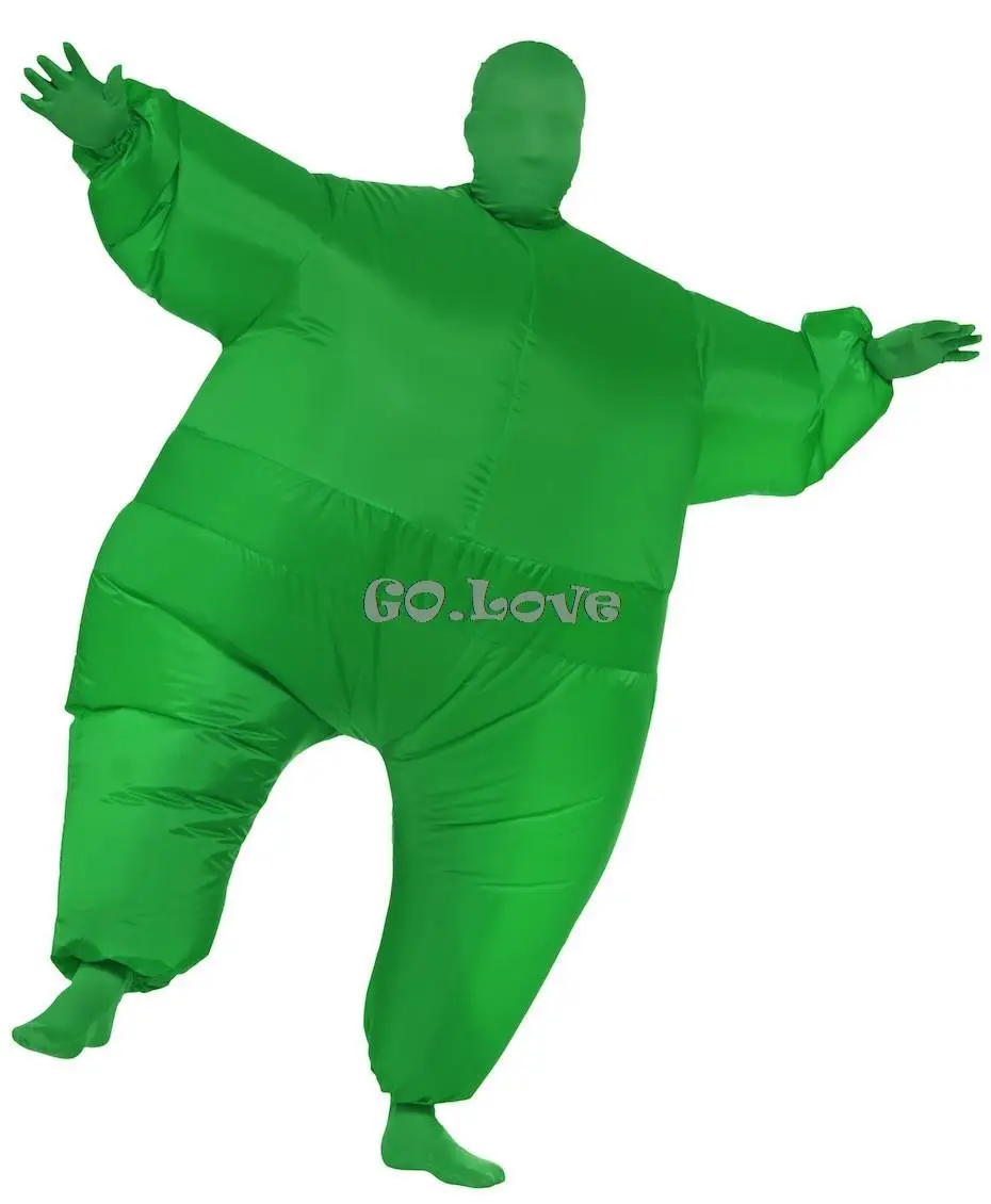 halloween costumes for adult chub pure color sumo suit inflatable blow up full body costume 6 colors with inflatable pump in mens costumes from novelty