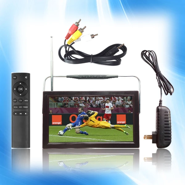 Buy Free shipping 12v LED portable digital tv dvb t2