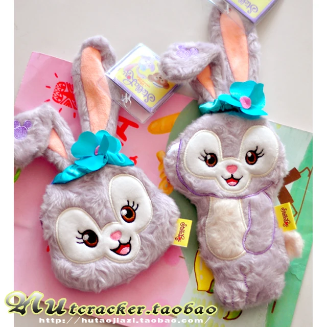 

Japan Duffy Bear Stellalou Plush Toy Cartoon Rabbit Coin Purse Stuffed Animals Plush Wallet Stellalou Friend Duffy Bear bag Gift