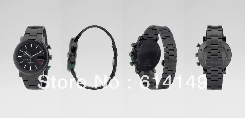 100% High Quality New Men's &quotG Chrono Collection&quot Black Stainless Steel watch | Наручные часы