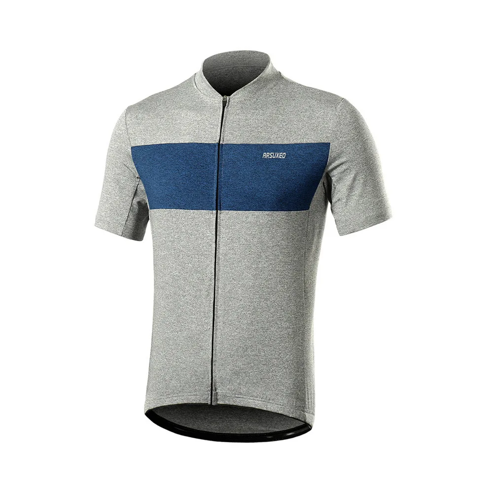 

ARSUXEO Cycling Jersey Tops Summer Racing Cycling Clothing Moisture Absorption Perspiration Jersey Cycling Breathable Jersey