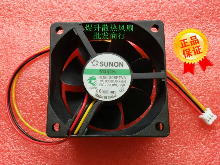 SUNON KDE1206PTV3 Сервер охлаждающий вентилятор AC/DC 12V 0 7 W 60x60x25 мм 3