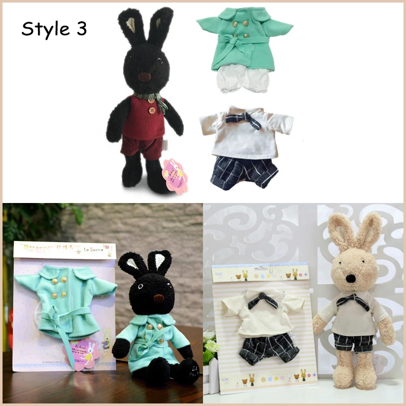 Coelho de Pelúcia Bonecas com Roupas Bicho de Pelúcia Macios para Crianças Presentes para o para o Ano Kawaii Coelho Mudança Brinquedos Meninas Crianças Brinquedos Ano Novo 4 High Quality plush doll
