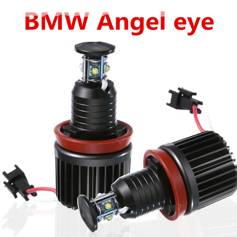 

2PCS for BMW Angel Eyes Luz Cree Chips LED 2x40 W H8 para BMW E60 E61 E63 E64 E70 X5 X6 E71 E82 E87 E89 E90 E91 E92 M3 Z4