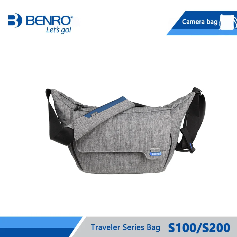 

Benro Traveler S100 S200 Camera Bag Camera Shoulder Bag Nylon Waterproof Camera Case For Traveling Carry Camera Free Shipping
