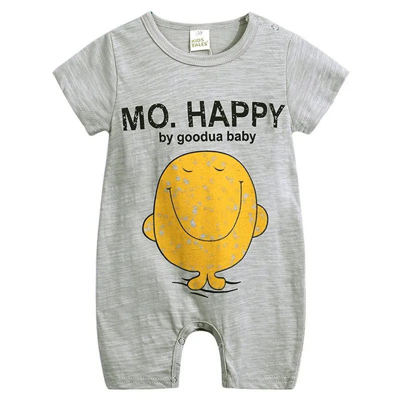 The new fashion cute design Toddler Infant Baby Girls Boys Short Sleeve Cartoon Print jumpsuit Romper  (11)