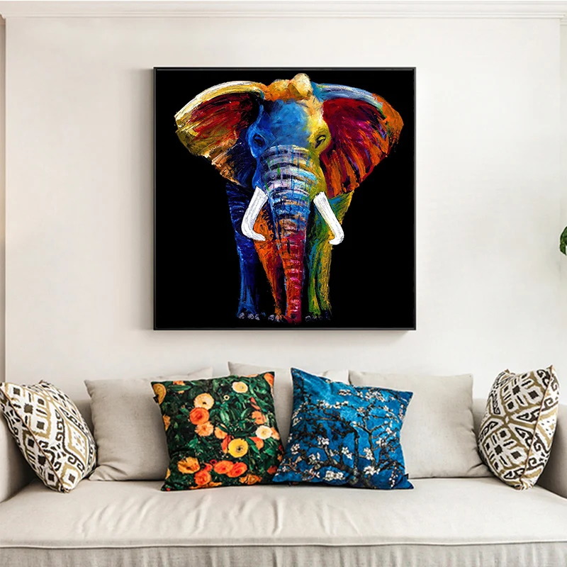 Goodecoration абстрактная картина маслом Печать на холсте животные настенные