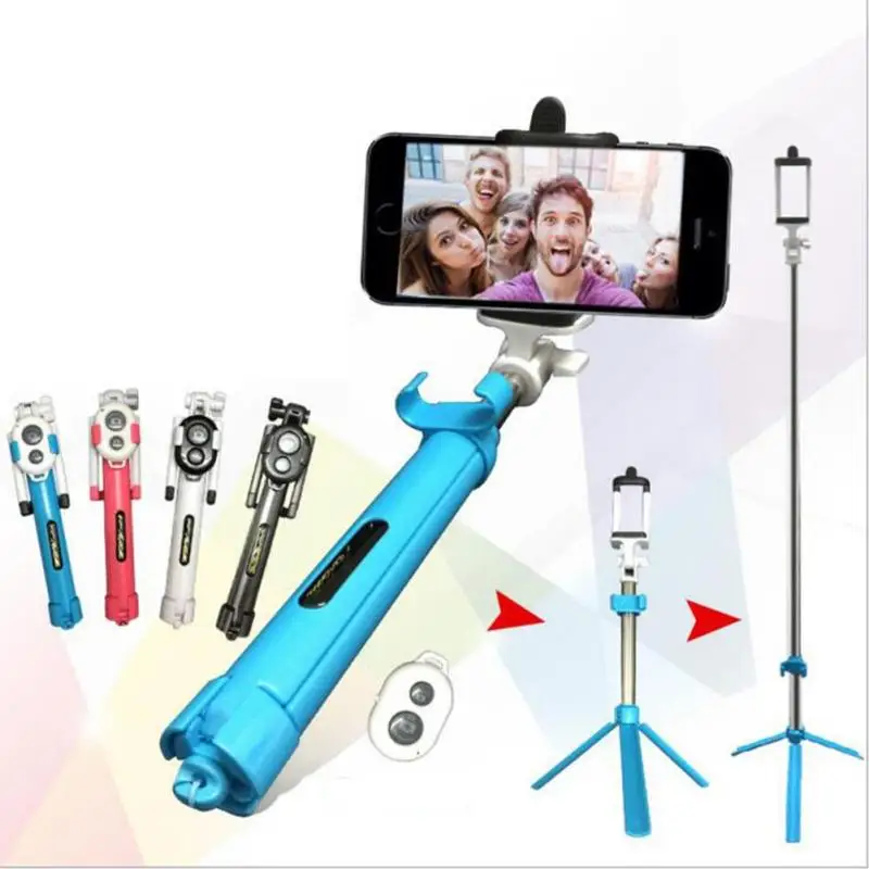 1 шт. Силиконовые Selfie Stick Пластмасс Мини Универсальный Расширения Bluetooth Телефон