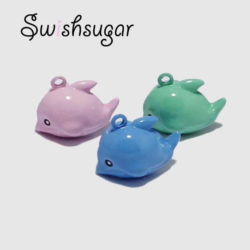 Several Colors Choice Enamel Dolphin Copper Craft Cartoon Charm Bells Pendant Festival Decoration | Украшения и аксессуары