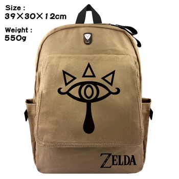 

2018 Hot Sale Mochilas School Bags Zelda Canvas Backpack School Bag Shoulders Anime Printing Knapsack Travel Shingeki No Kyojin