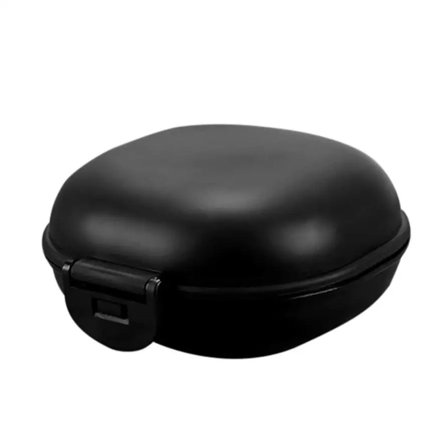 ISHOWTIEADA 1 шт. чехол для посуды для ванной комнаты домашний душ дорожный держатель Контейнер для мыла пластиковая Коробка для мыла диспенсер 0529 - Цвет: black