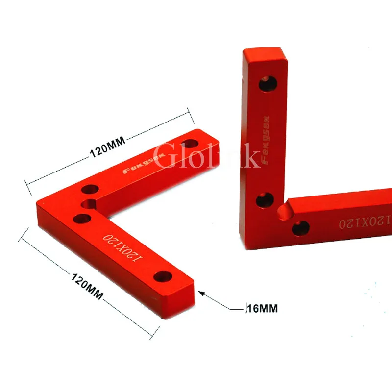 90 градусов позиционирования квадраты 4," x 4,7" алюминиевый сплав Правый Угол зажимы деревообрабатывающие столярные инструменты L блок квадратный 1 шт