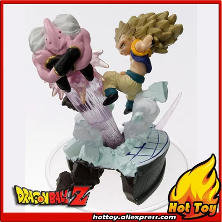 

100% Original BANDAI Gashapon PVC Toy Figure HG Imagination 08 - Gotenks VS Buu from Japan Anime "Dragon Ball Z" (6cm tall)