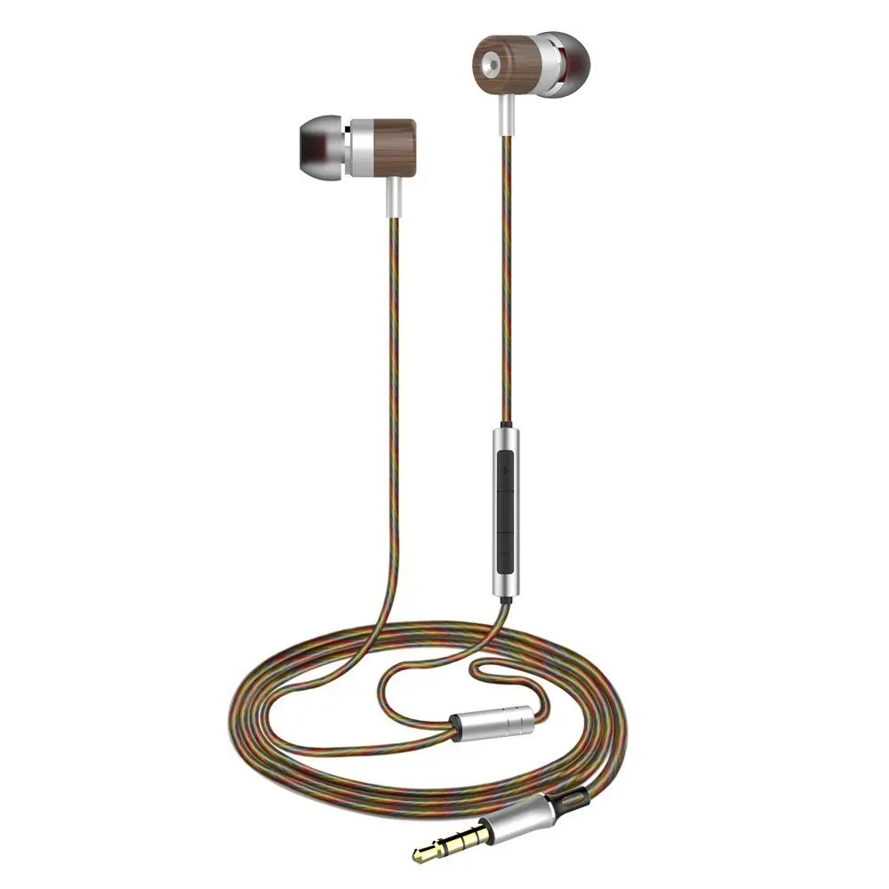 

Hybrid a 10mm Dynamic and Balanced Armature dual-driver in-ear IEM wooden noise isolating earphone earbud headset