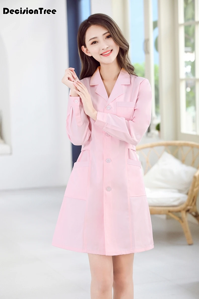 

2019 europe medical suit lab coats women long sleeves hospital scrub uniforms set design breathable medical uniform