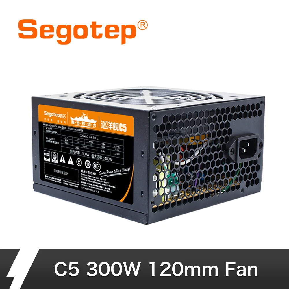 Segotep C5 300W TO 400W ATX Passive PFC PC Computer Power