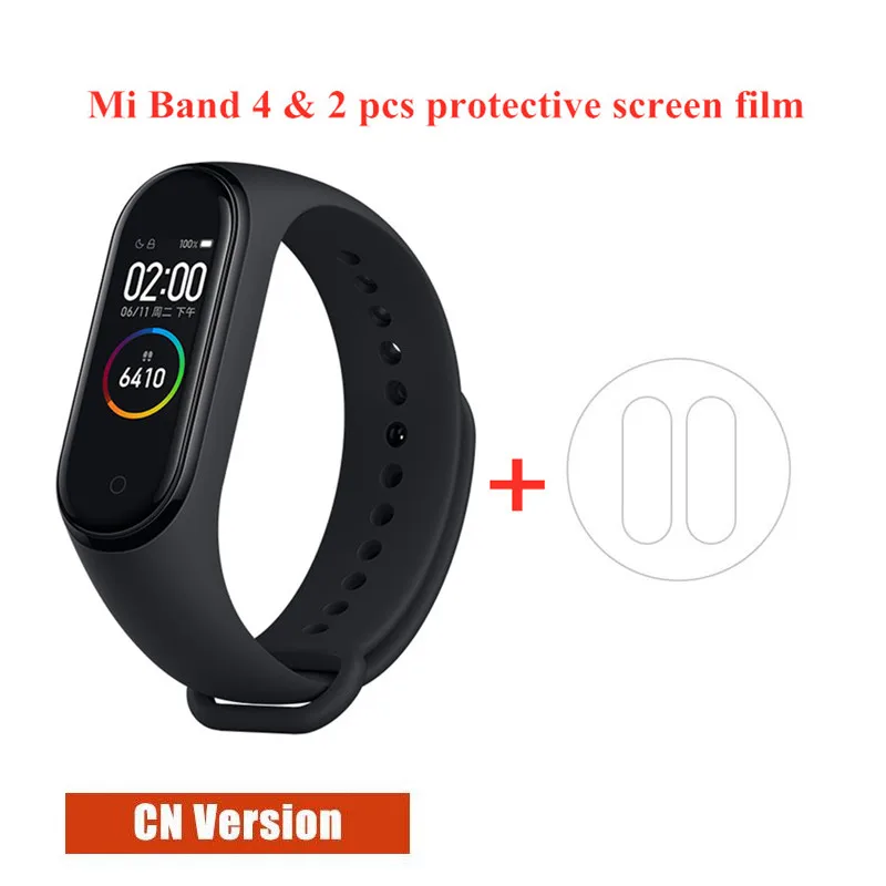 Xiao mi Band 4 Smart Band AMOLED сенсорный экран фитнес-трекер монотор сердечного ритма mi Band 4 глобальная версия шагомер - Цвет: 3