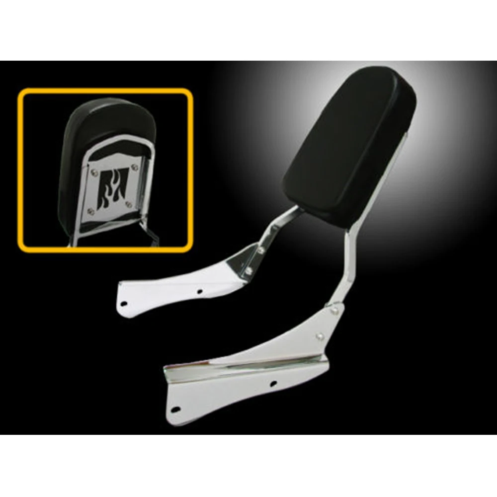 

For Honda Shadow Spirit VT750/750 DC 01 02 03 04 05 06 07 08 VT 750 DC Chrome Flame Motorcycle Backrest Sissy Bar w/ Cushion Pad