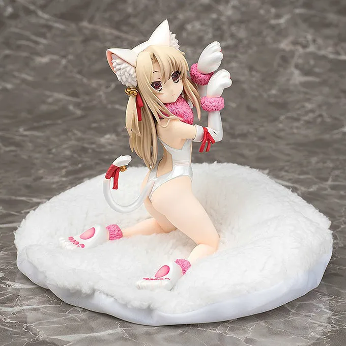 Fate/kaleid Liner Illyasviel Von Einzbern черно-белые кошачьи ушки, игрушки для девочек, фигурки японского аниме, коллекционные фигурки - Цвет: with retail box