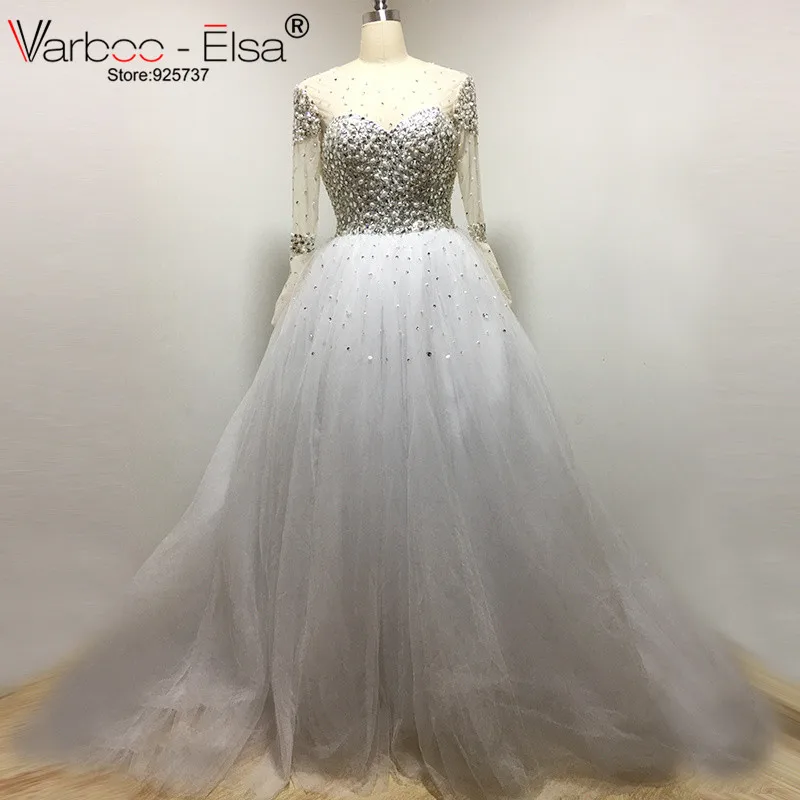 plus size rhinestone wedding dress