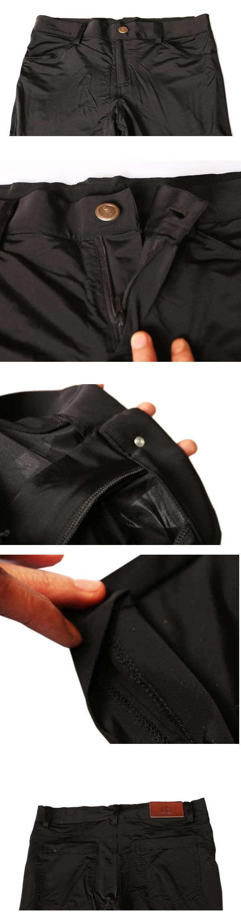 Сексуальные мужские прозрачные штаны ледяной шелк прозрачные эластичные обтягивающие брюки шелковистые узкие брюки Эротическое белье Клубная одежда для геев F90