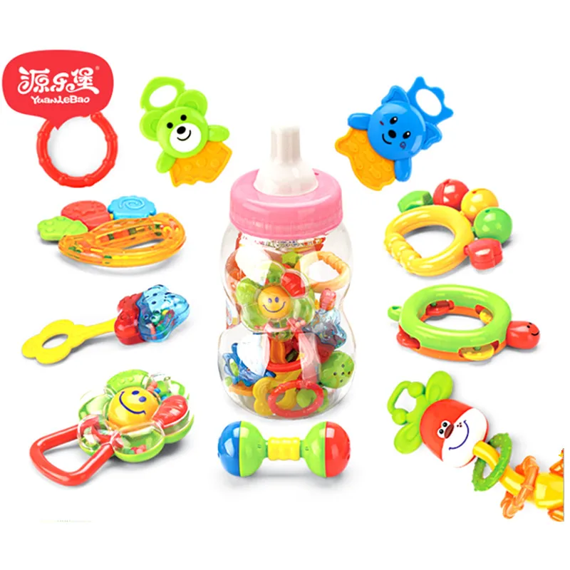 

Yuanlebao baby bell toys handbell ten piece set for baby molar bell toys newborn Children