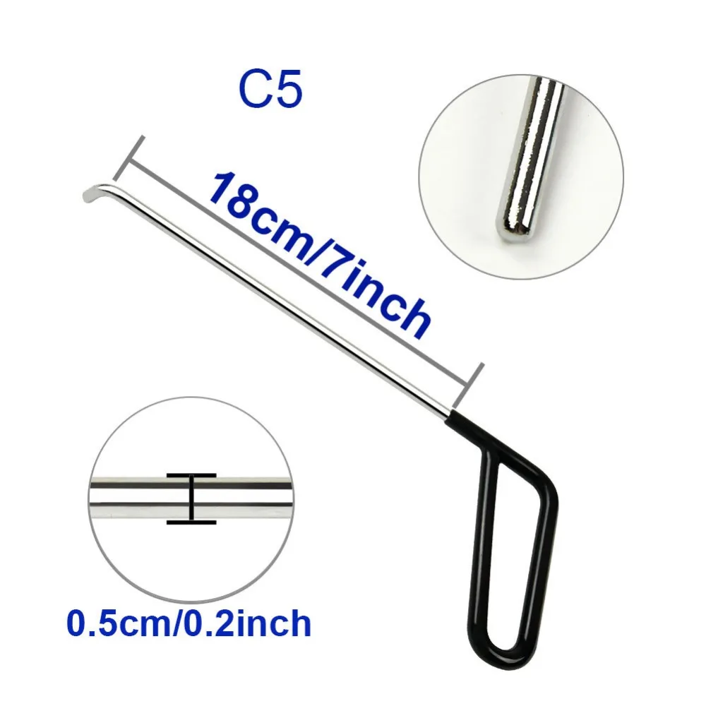WHDZ PDR стержни Крюк Инструменты безболезненный вмятин ремонт автомобиля удаление вмятин PDR набор инструментов град молоток